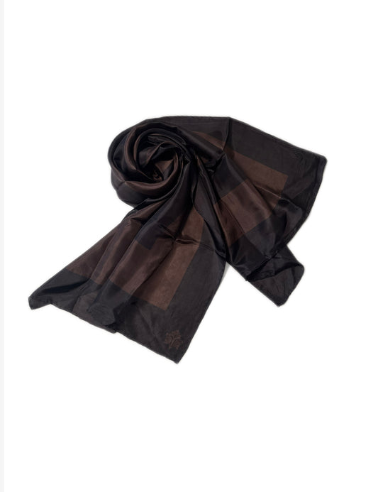 Kahverengi İpek Ferahlığı %100 İpek Şal